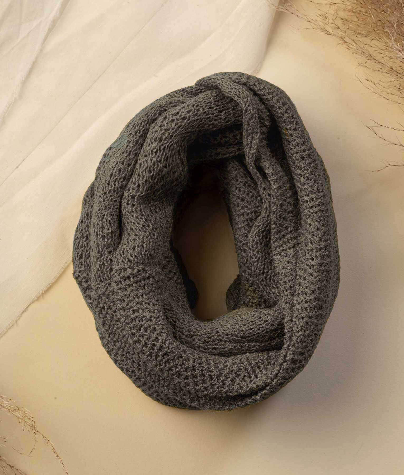 Elegance Brown Infinity Scarf