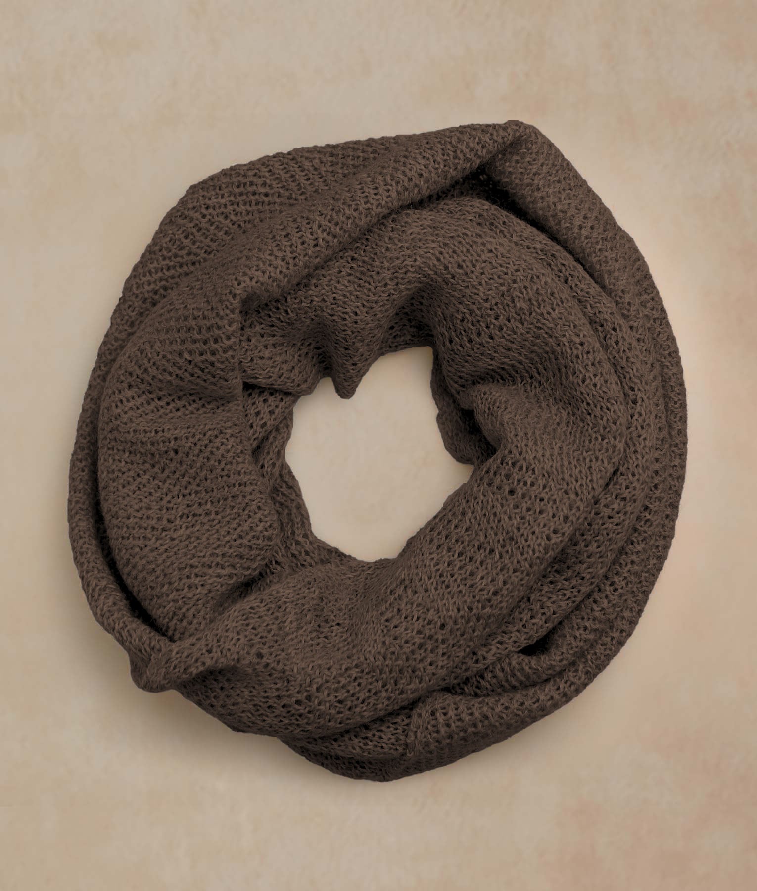 Elegance Brown Infinity Scarf