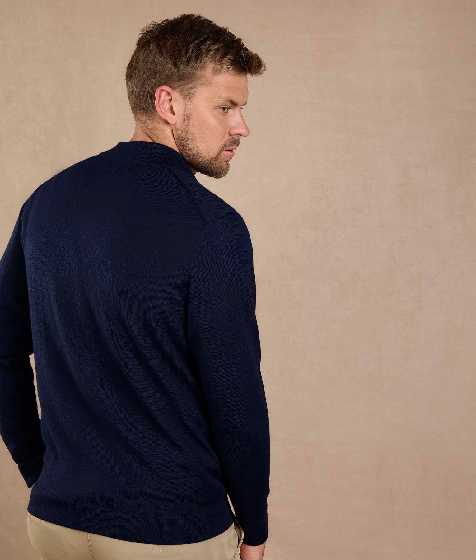 Cardigan Cuello Mock