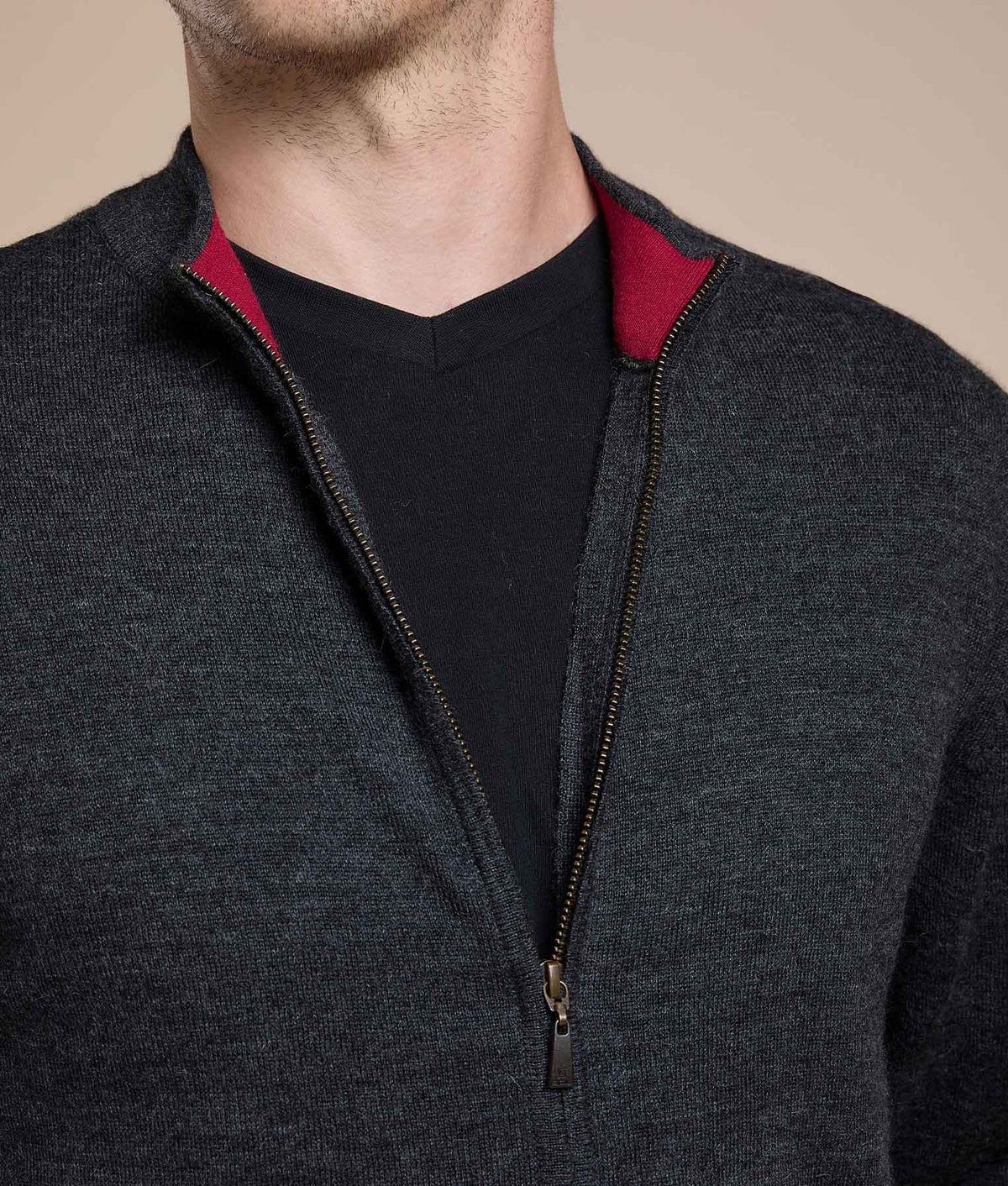 Cárdigan con Cuello Alto