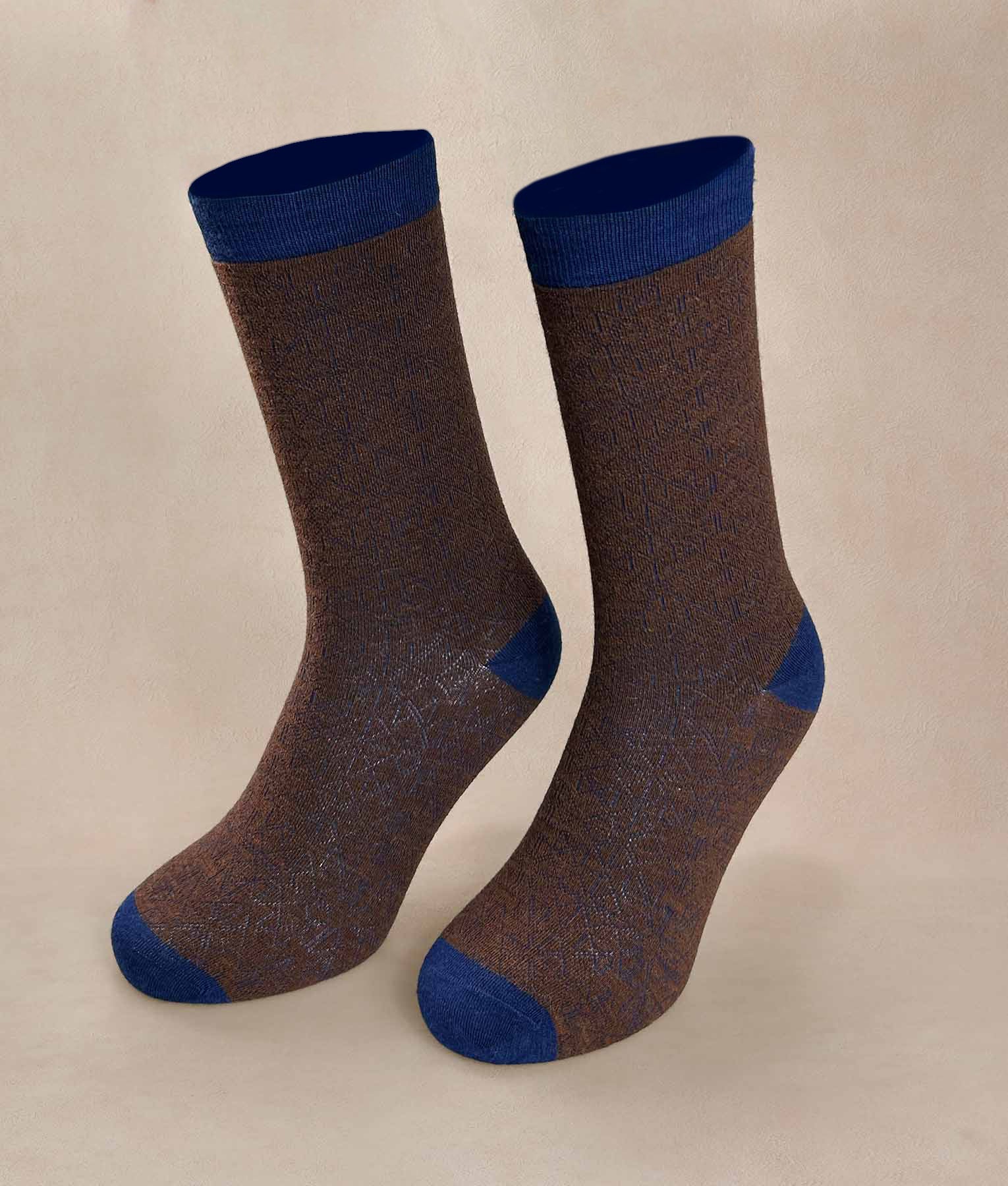 Medias Hombre Textured - marron