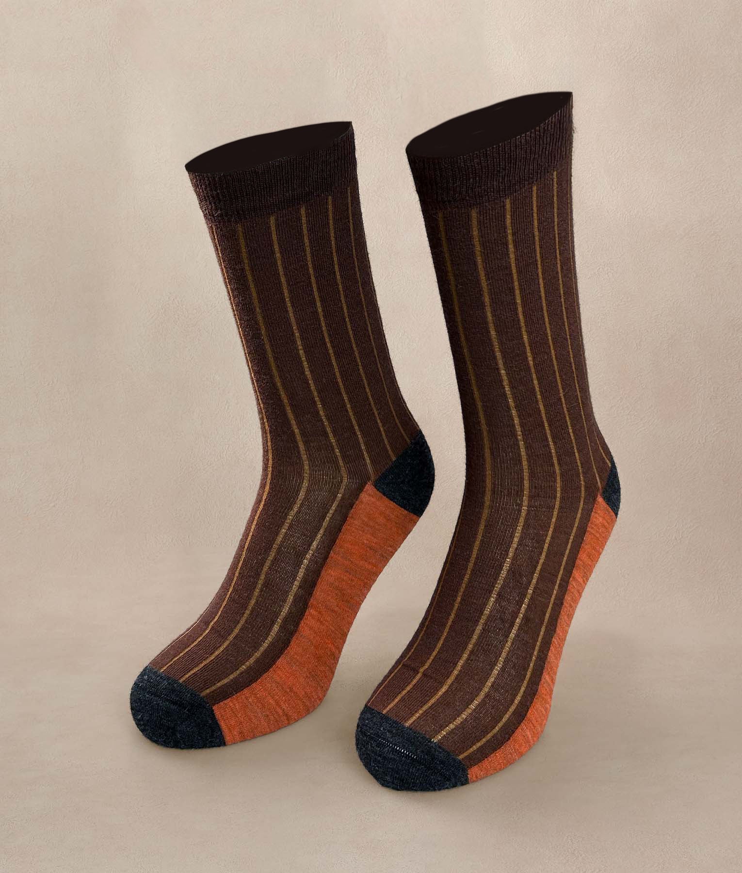 Medias Hombre Classic Rib - naraja