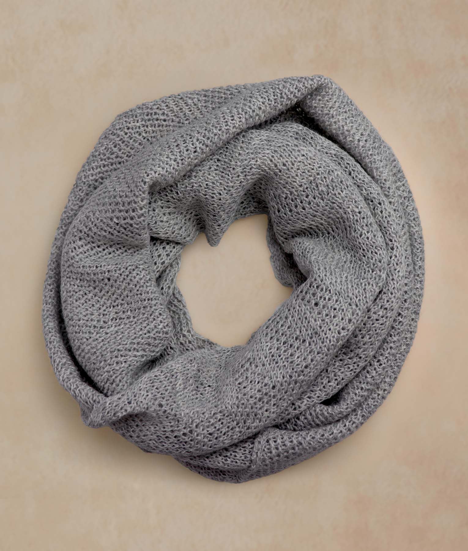 Cool Gray Infinity Scarf