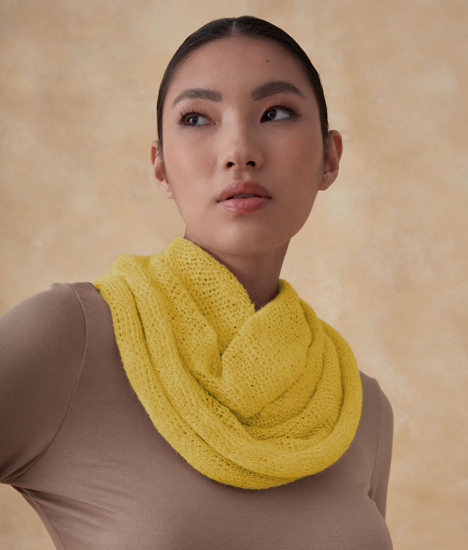 Brazing Yellow Infinity Scarf