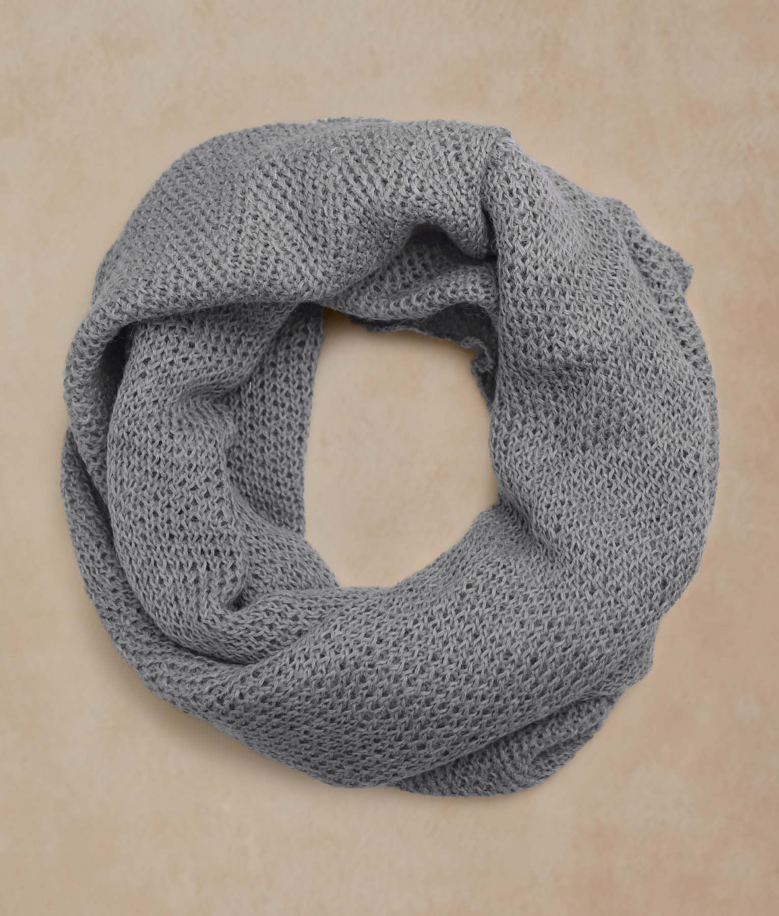 Silver Gray Infinity Scarf