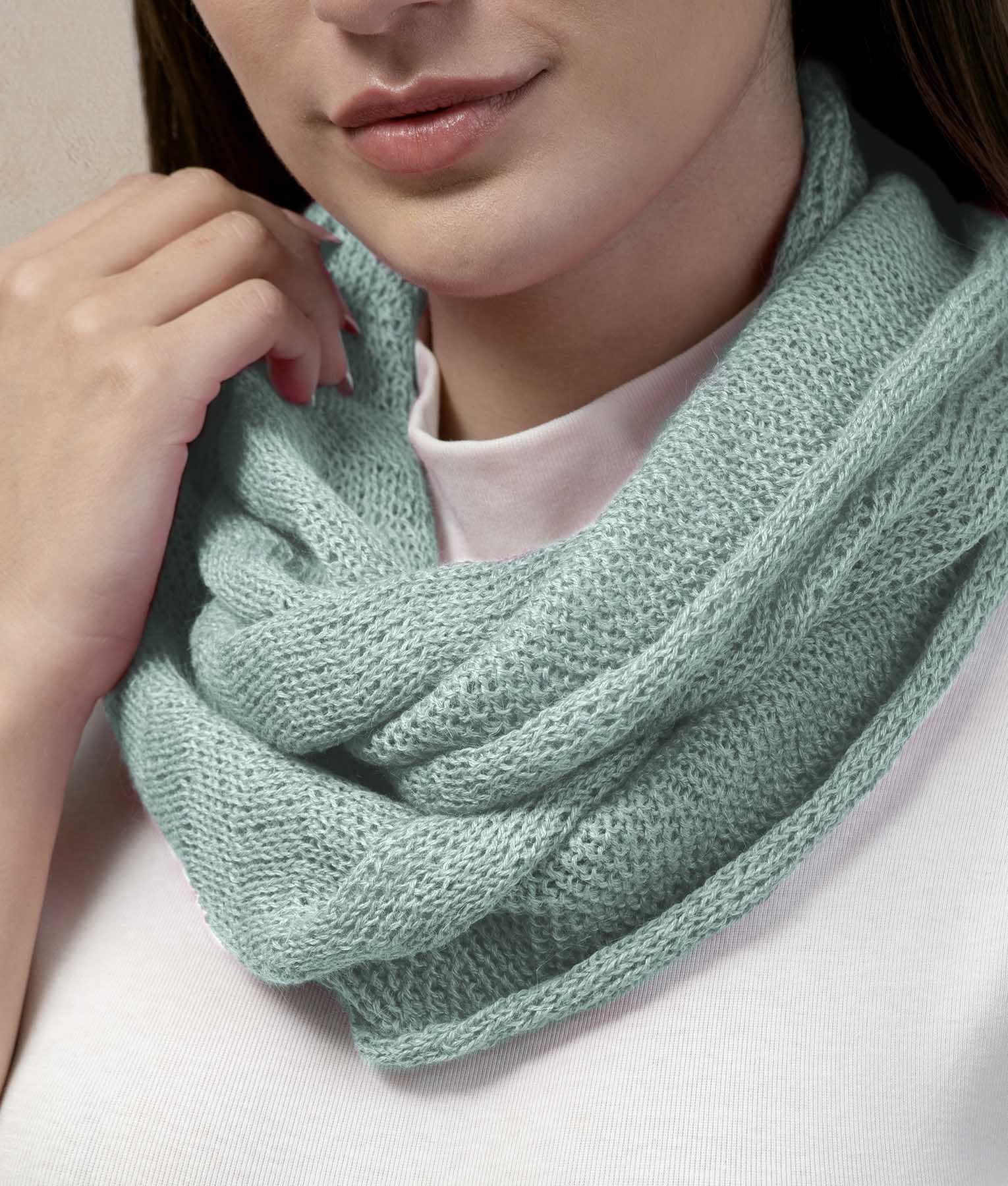 Alice Blue Infinity Scarf