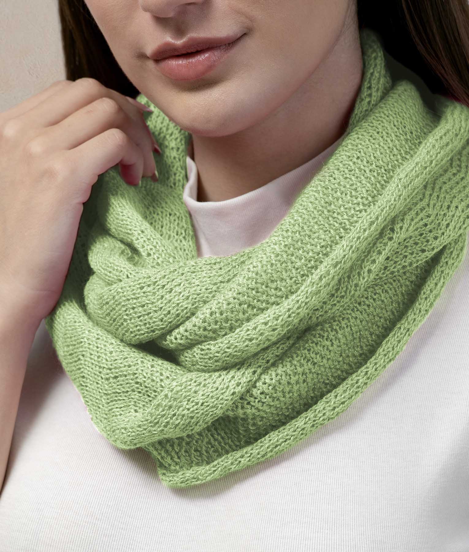 Green Pear Infinity Scarf
