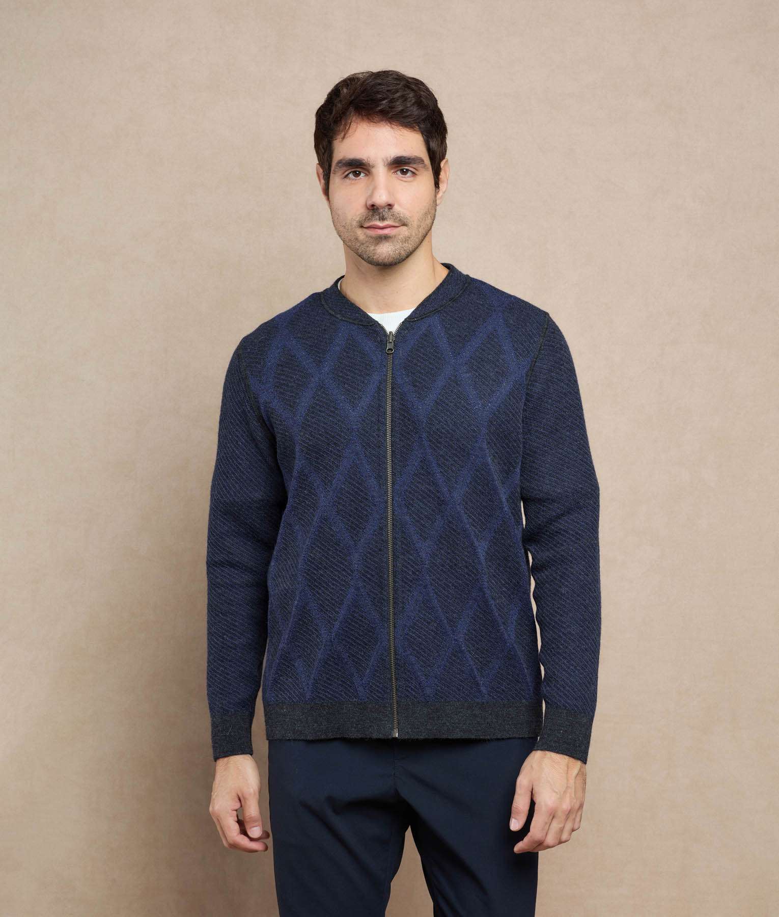 Cardigan Rombos Reversible