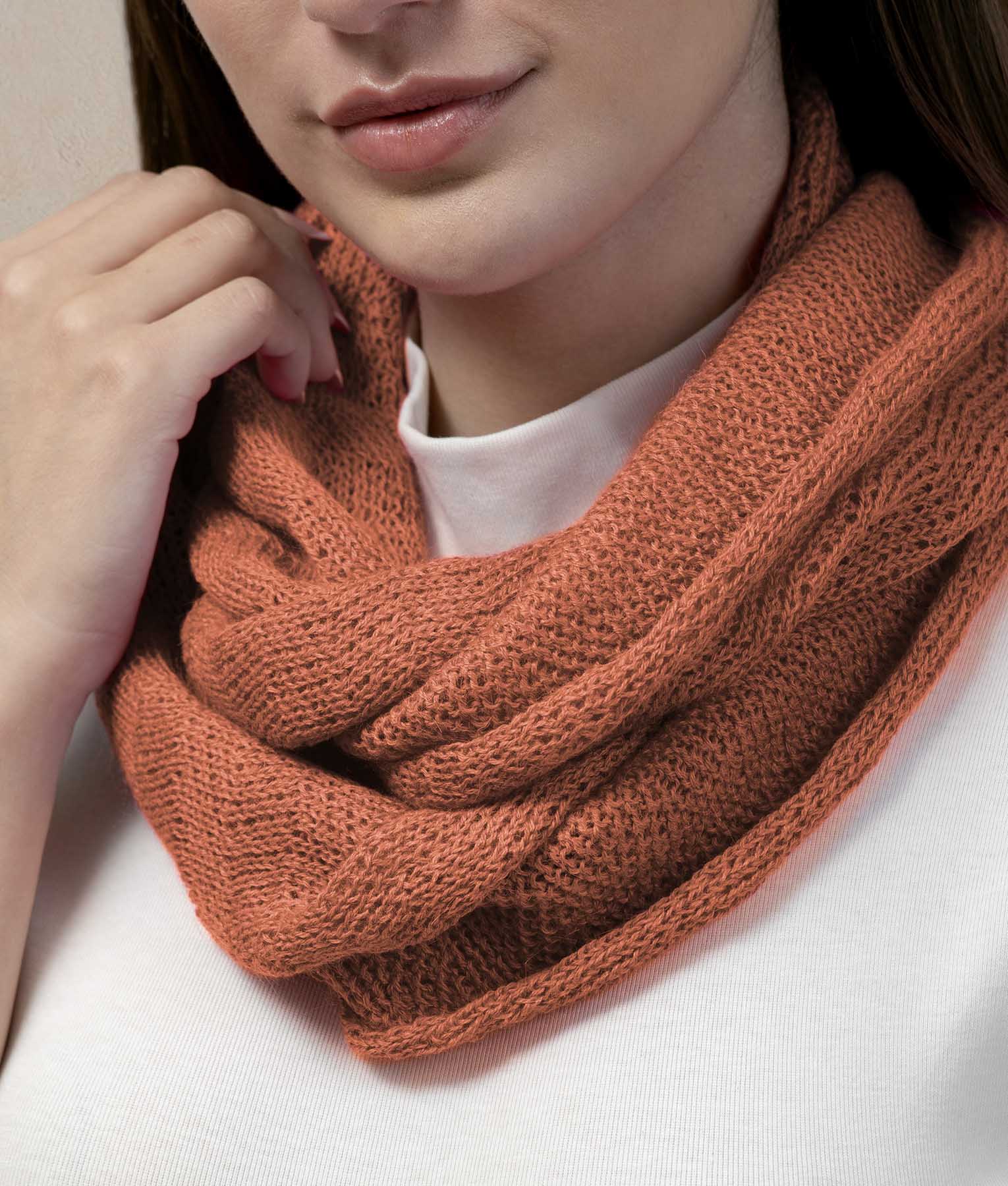 Brick Red Infinity Scarf