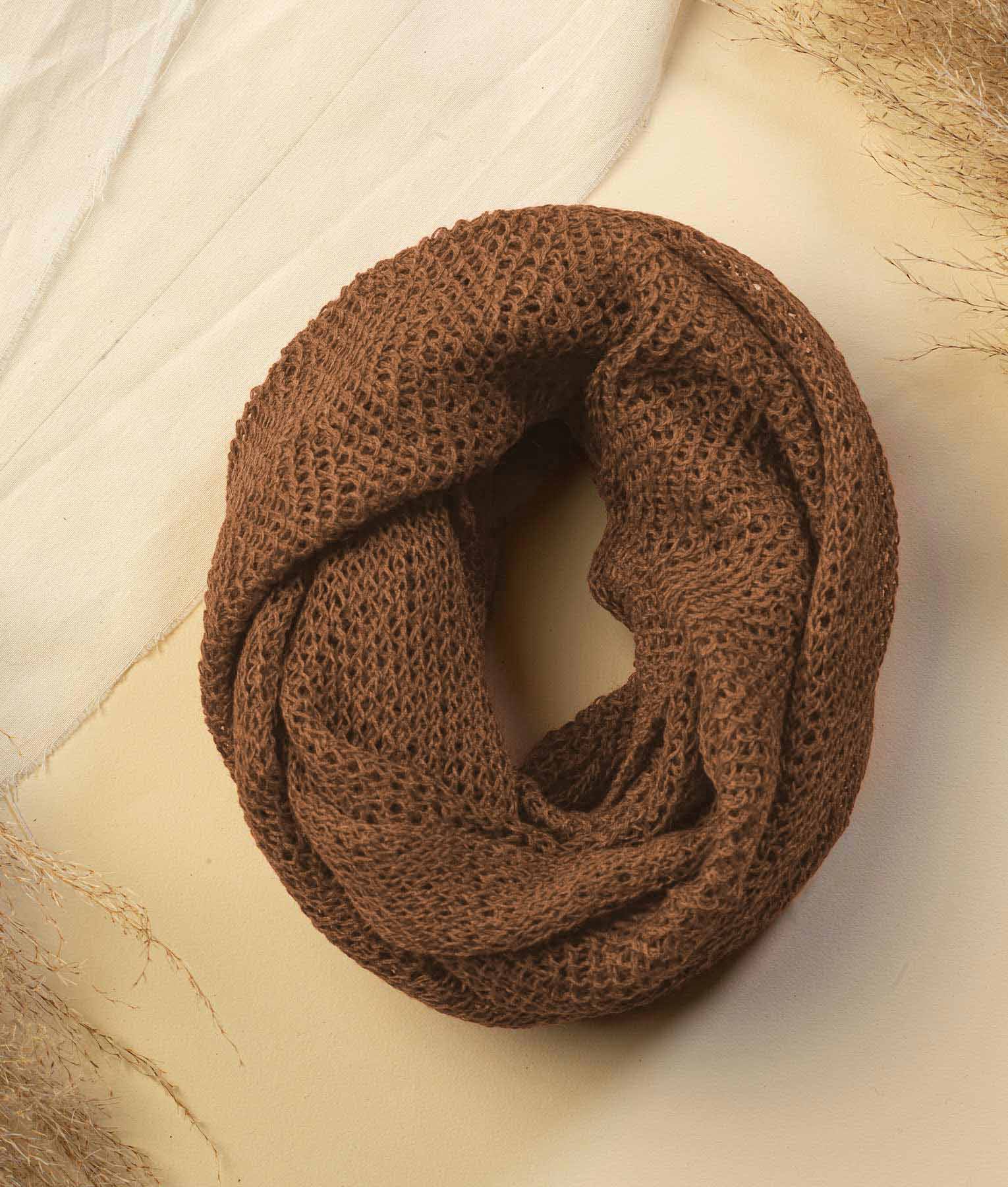 Tabacco Brown Infinity Scarf