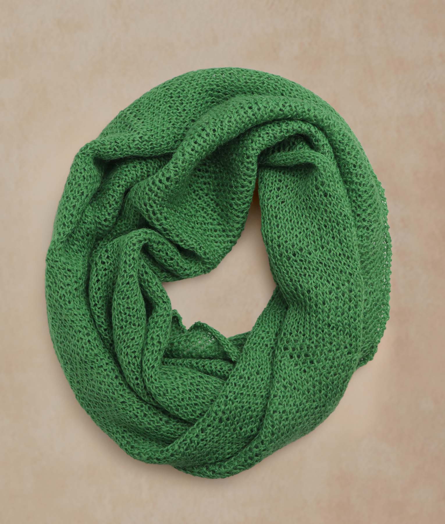 Vibrant Green Infinity Scarf