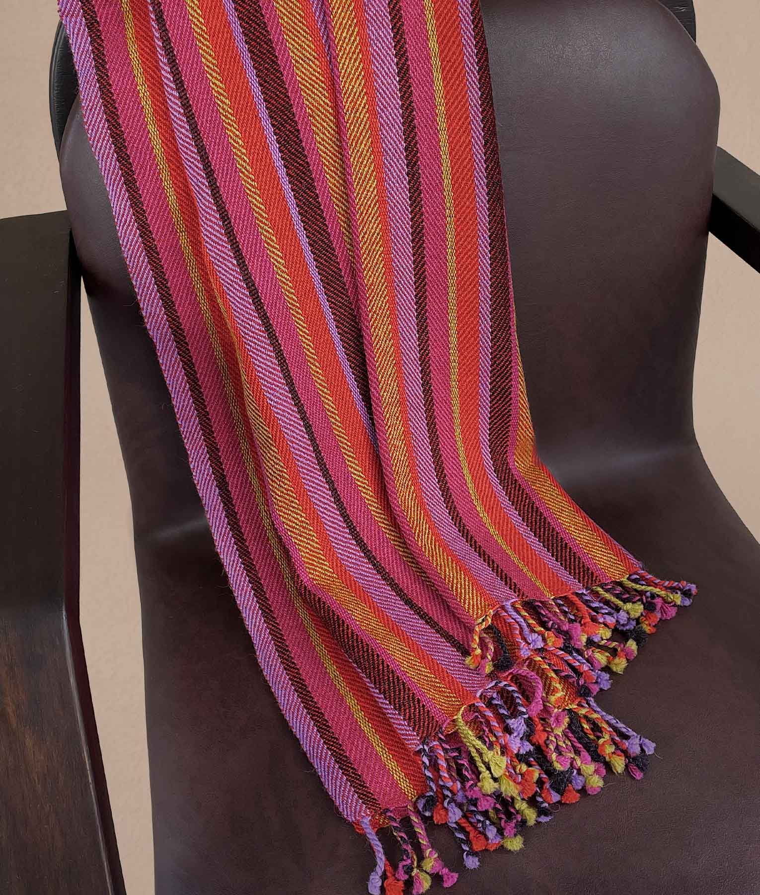 Manta Espigas Rayada Baby Alpaca