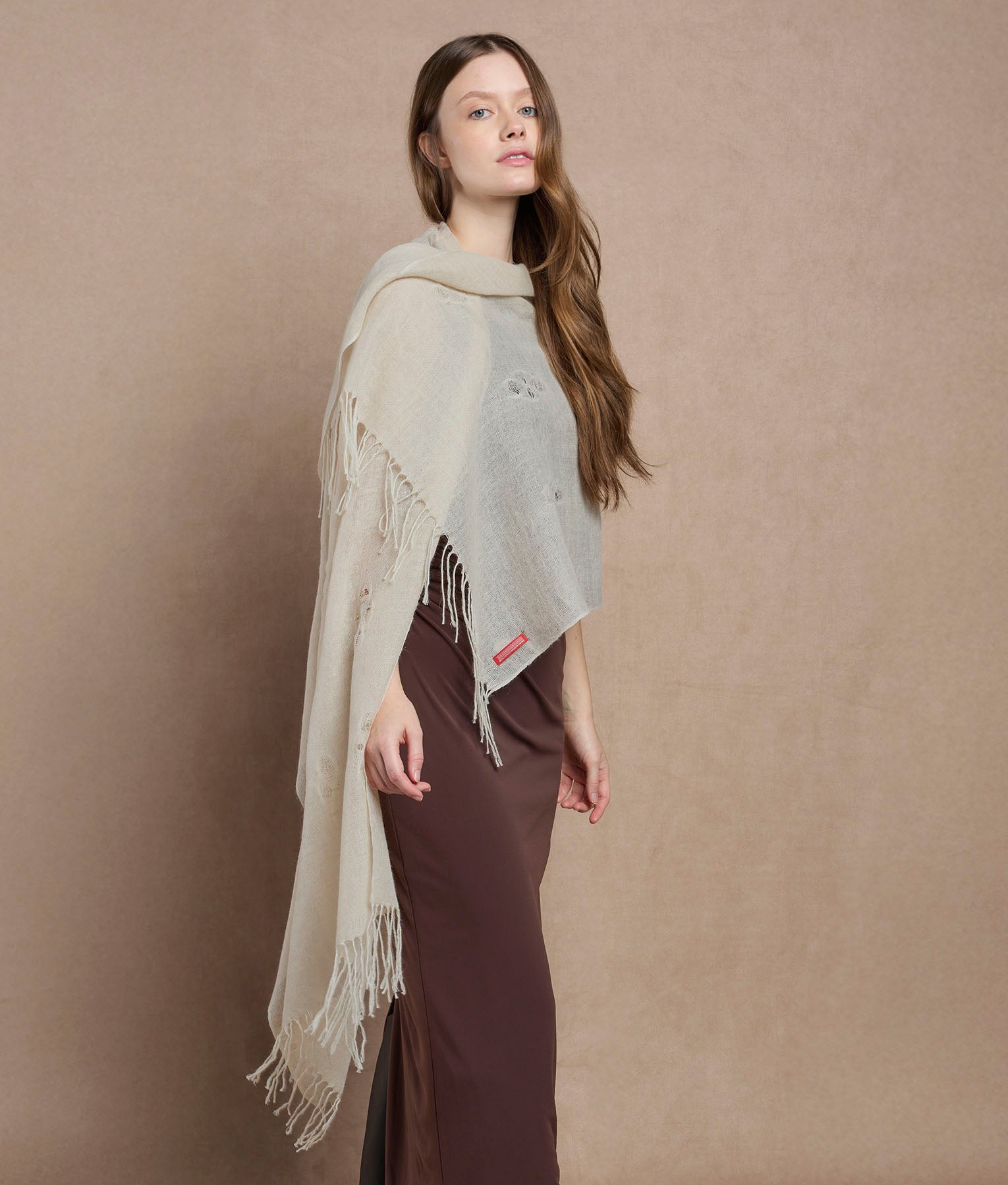 Estola Cocos Twisted Fringe - hueso