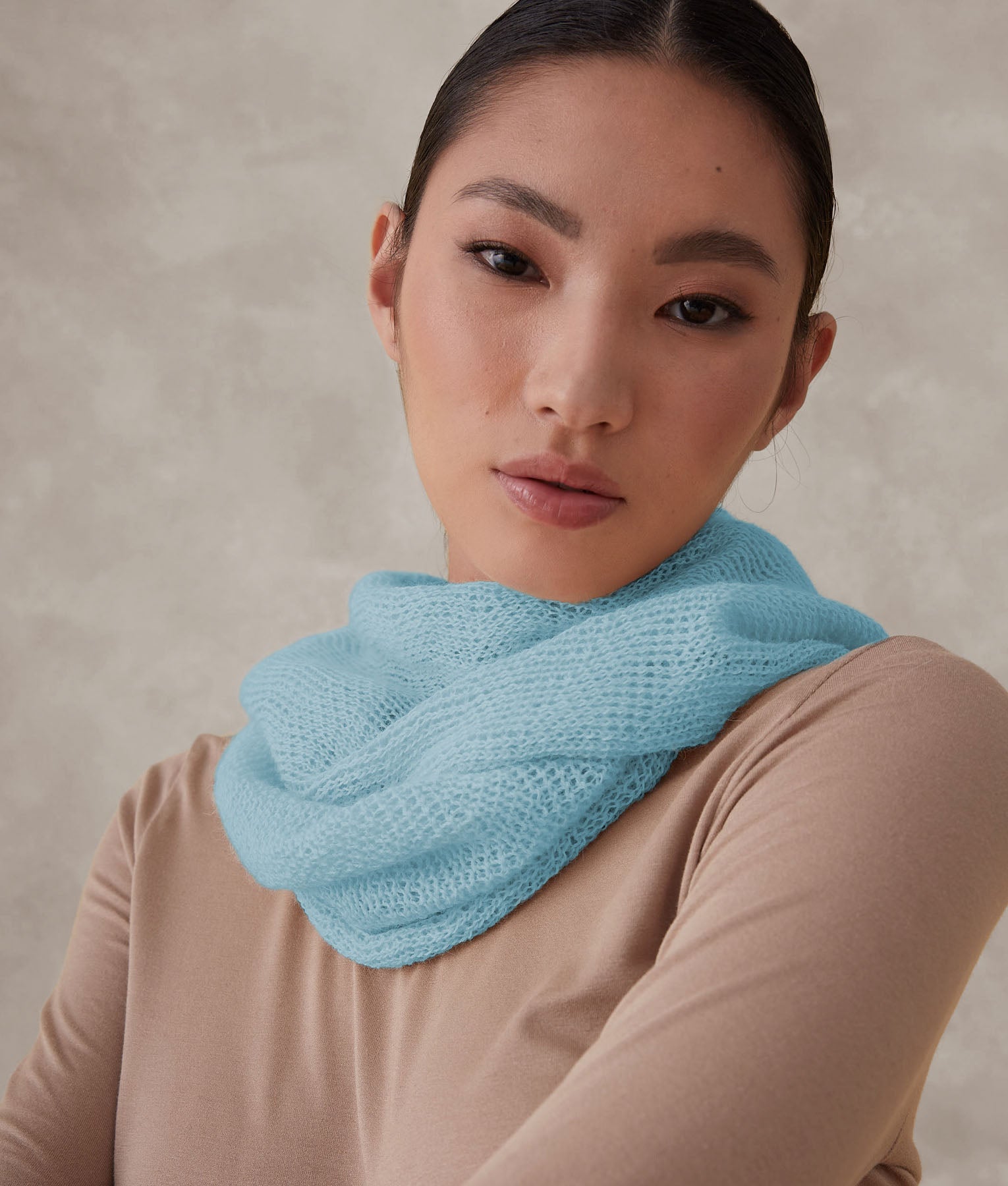 Crystal Blue  Infinity Scarf