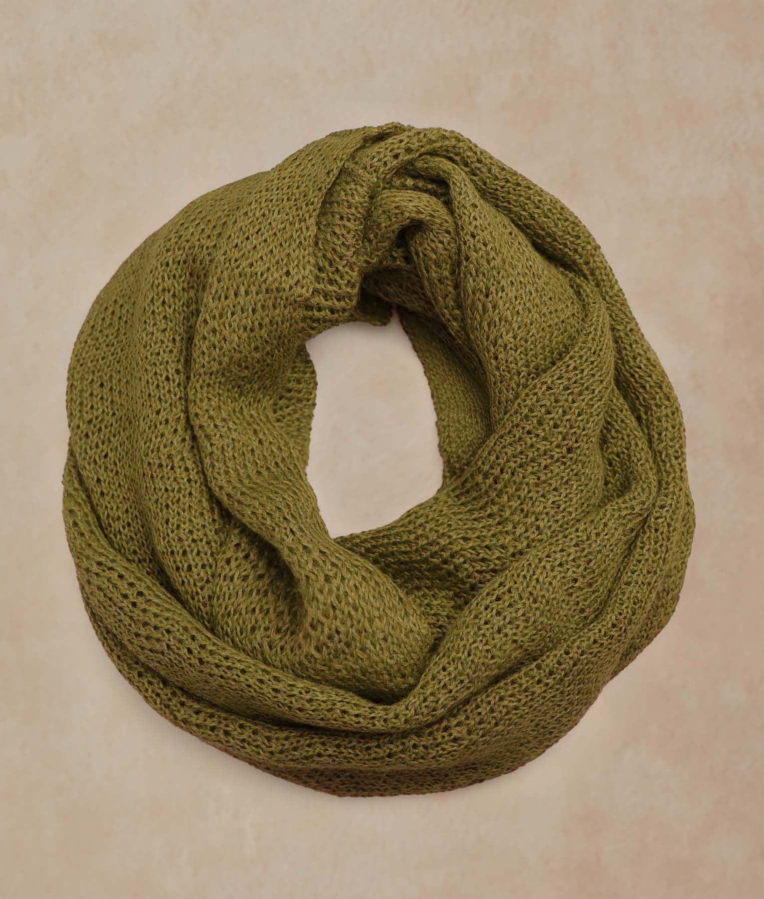 Golden Olive Infinity Scarf