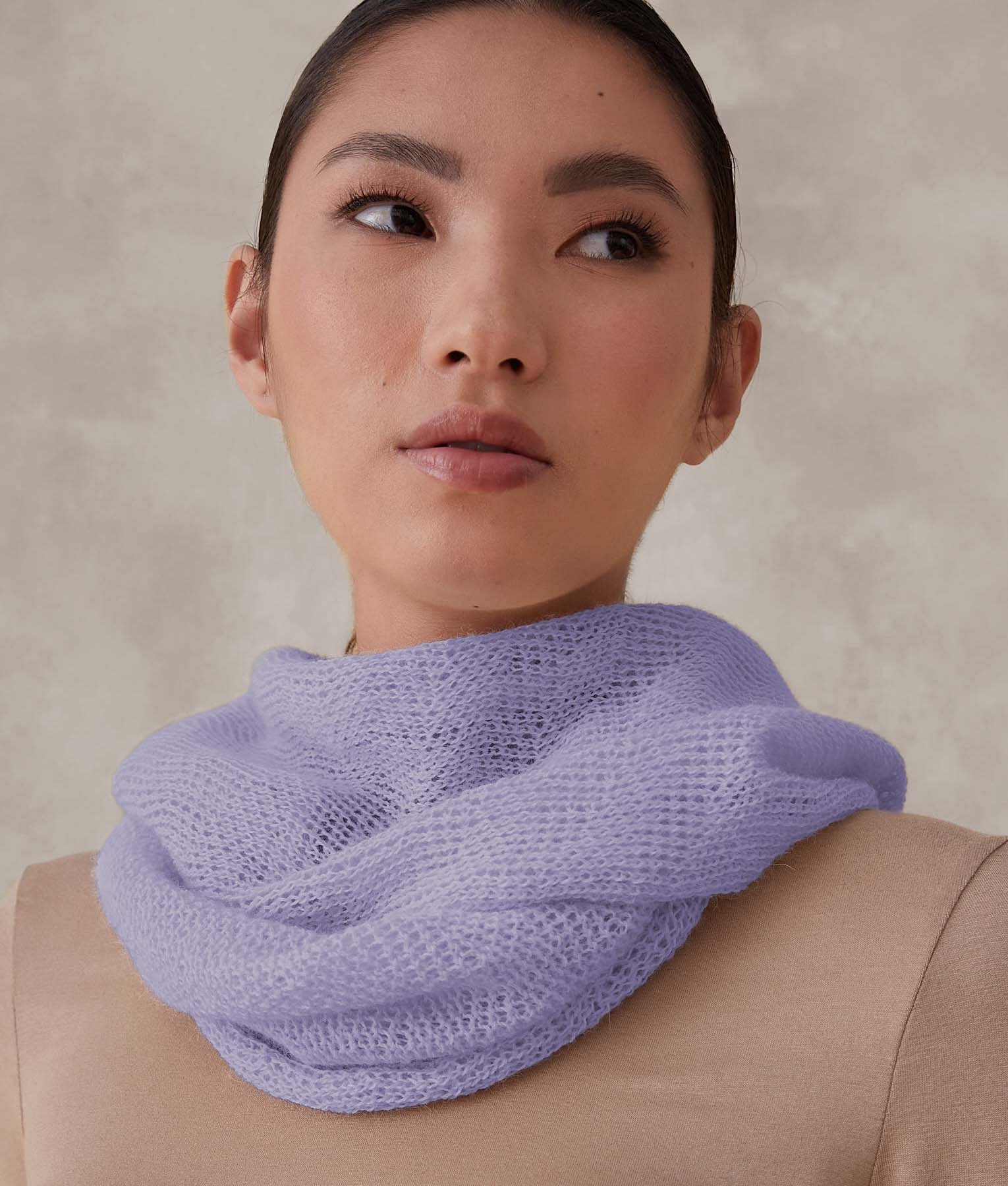 Purple Heather Infinity Scarf