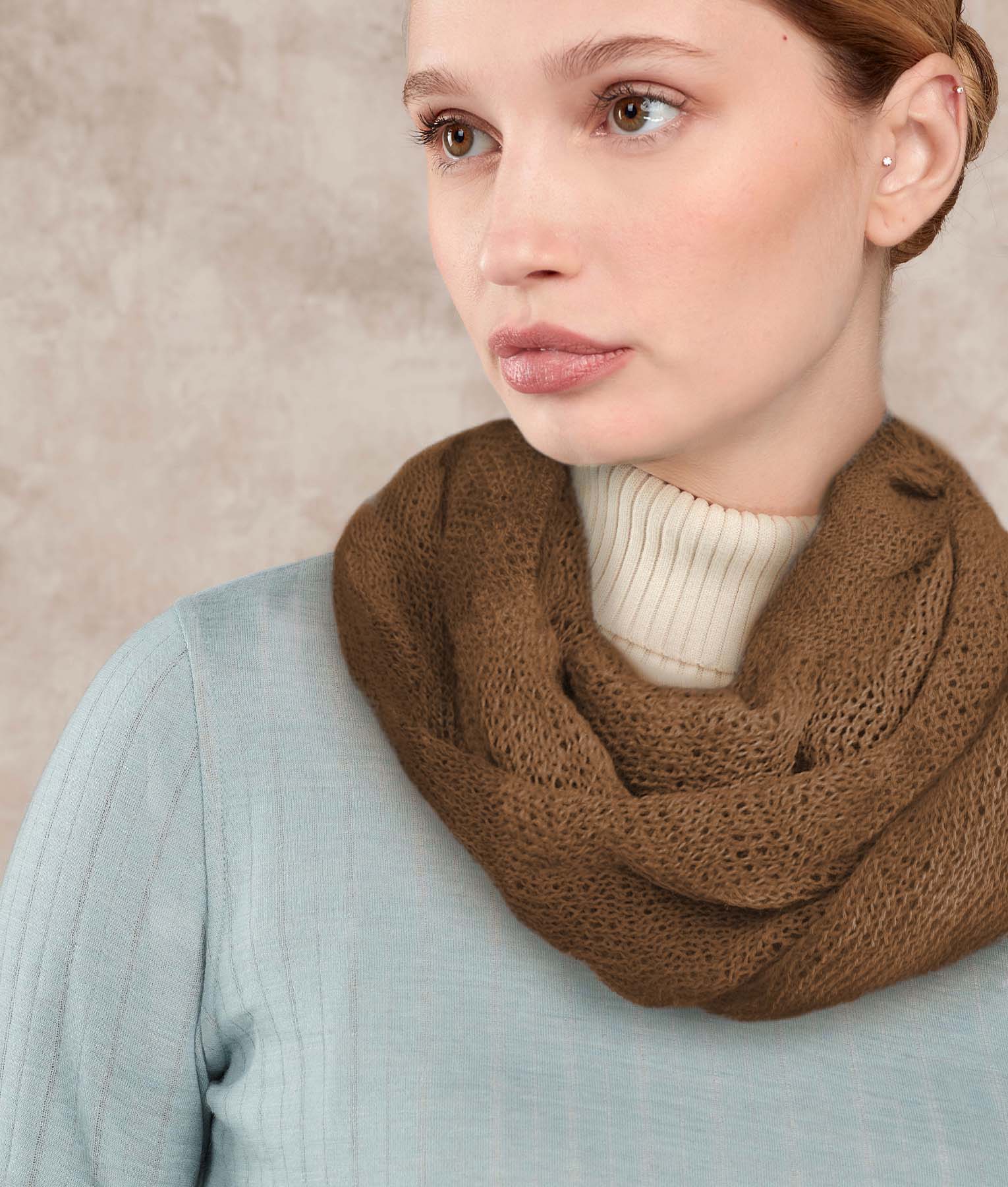 Toffee Infinity Scarf